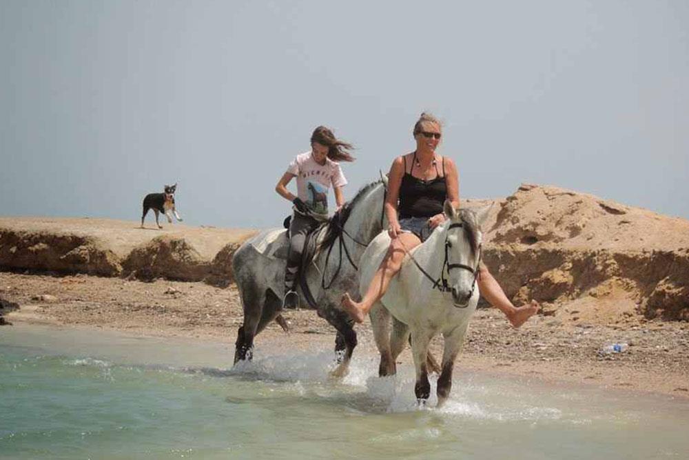 Reiten am Strand